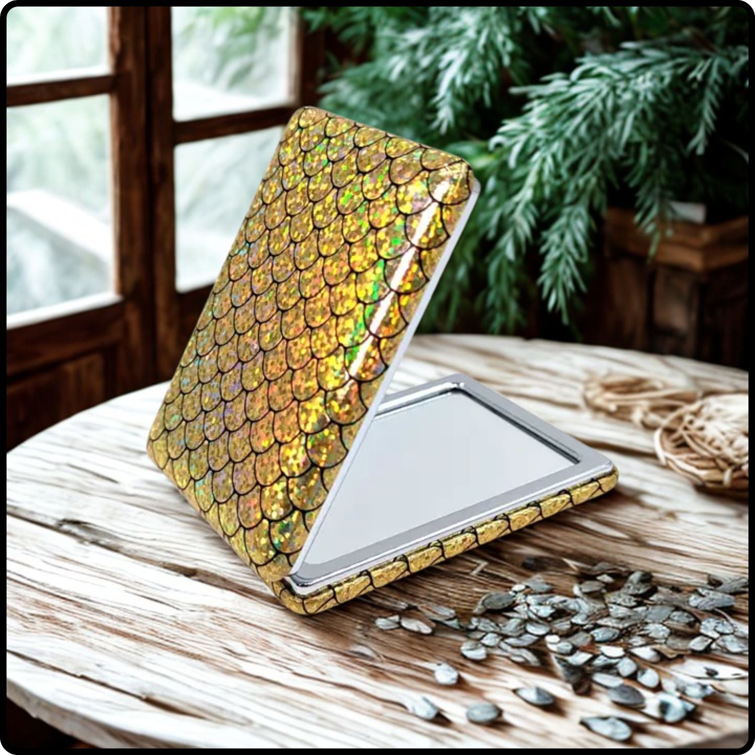 Scallop Scale Effect Mirror - MIR38