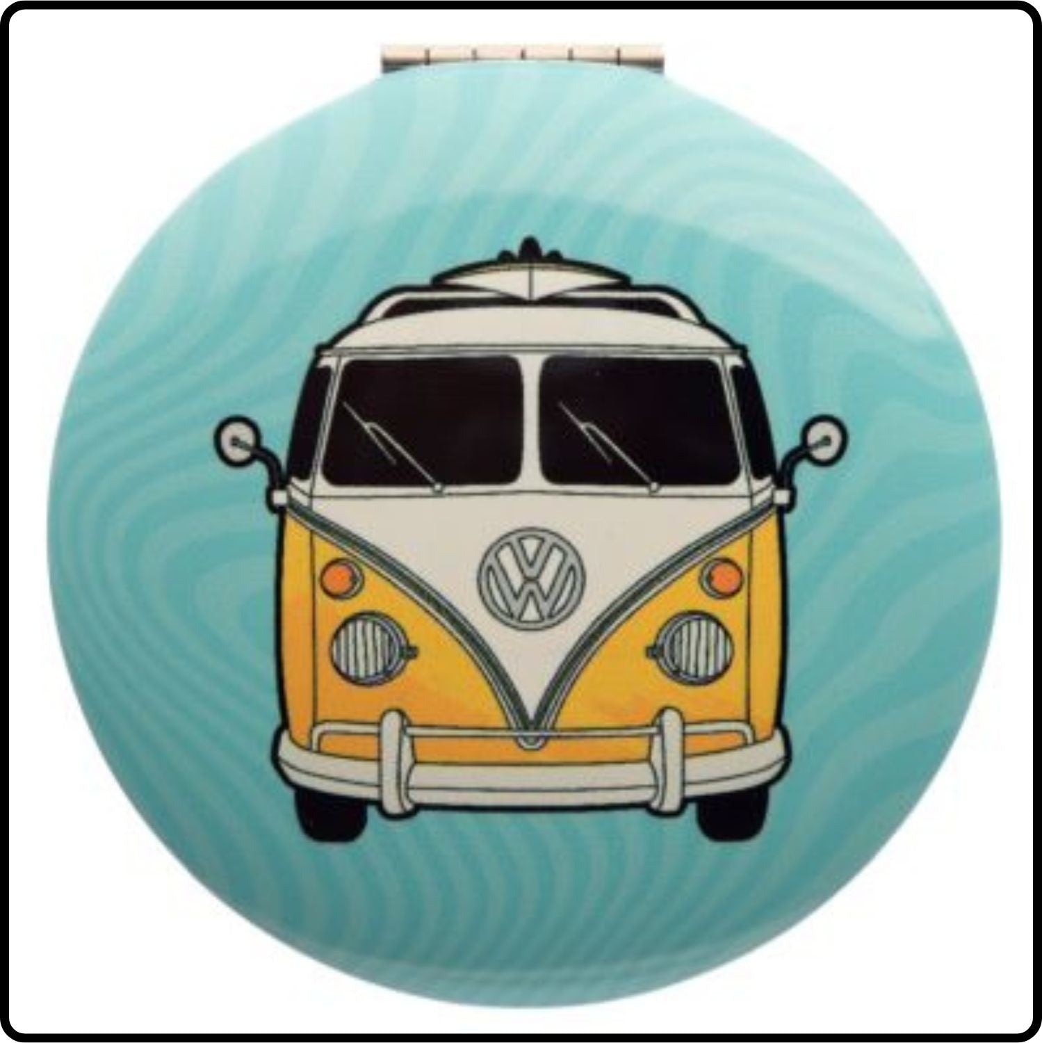 Volkswagen VW T1 Camper Bus Compact Mirror - MIRR50/LIGHT BLUE