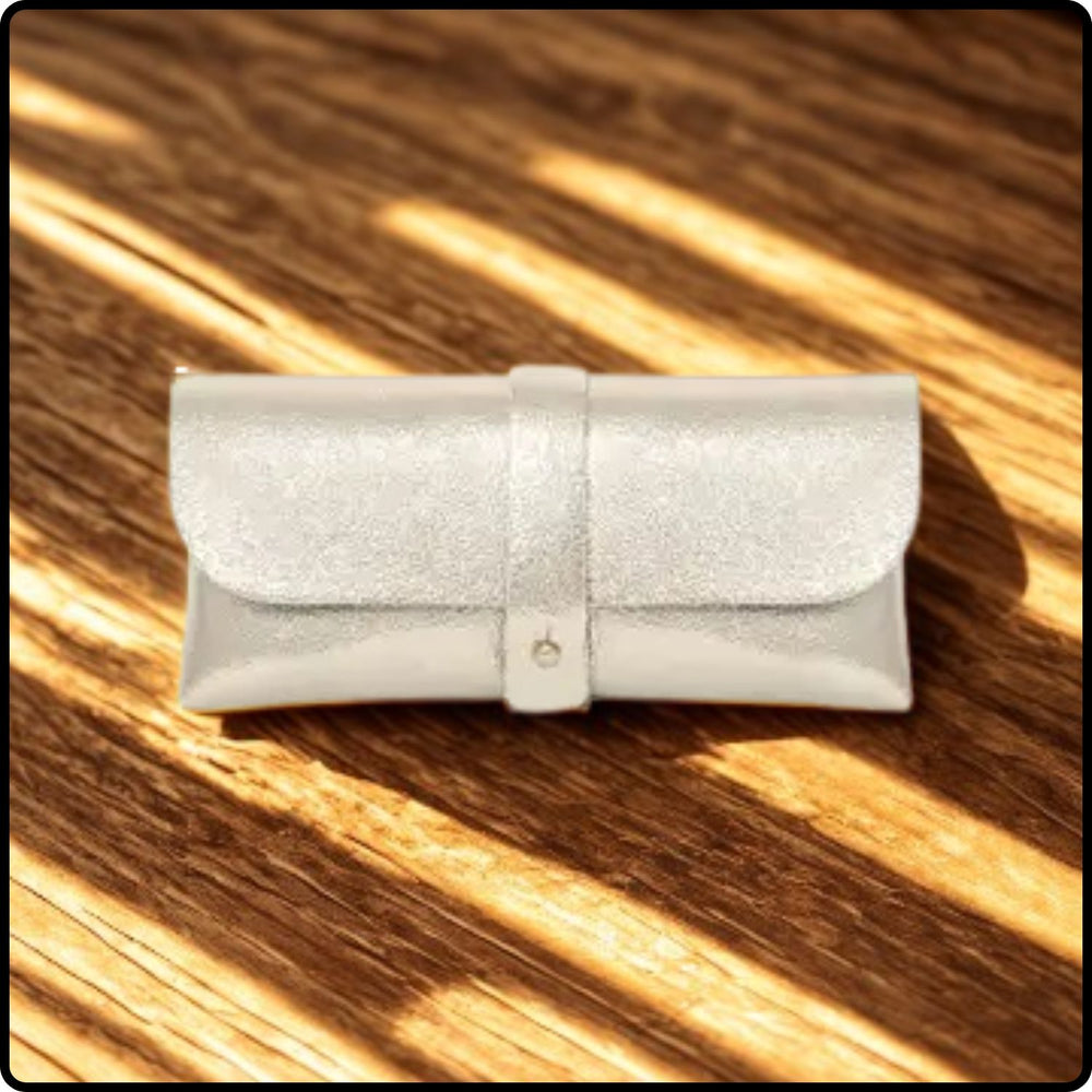 Italian Leather Glasses Pouch -PS554-GOLD