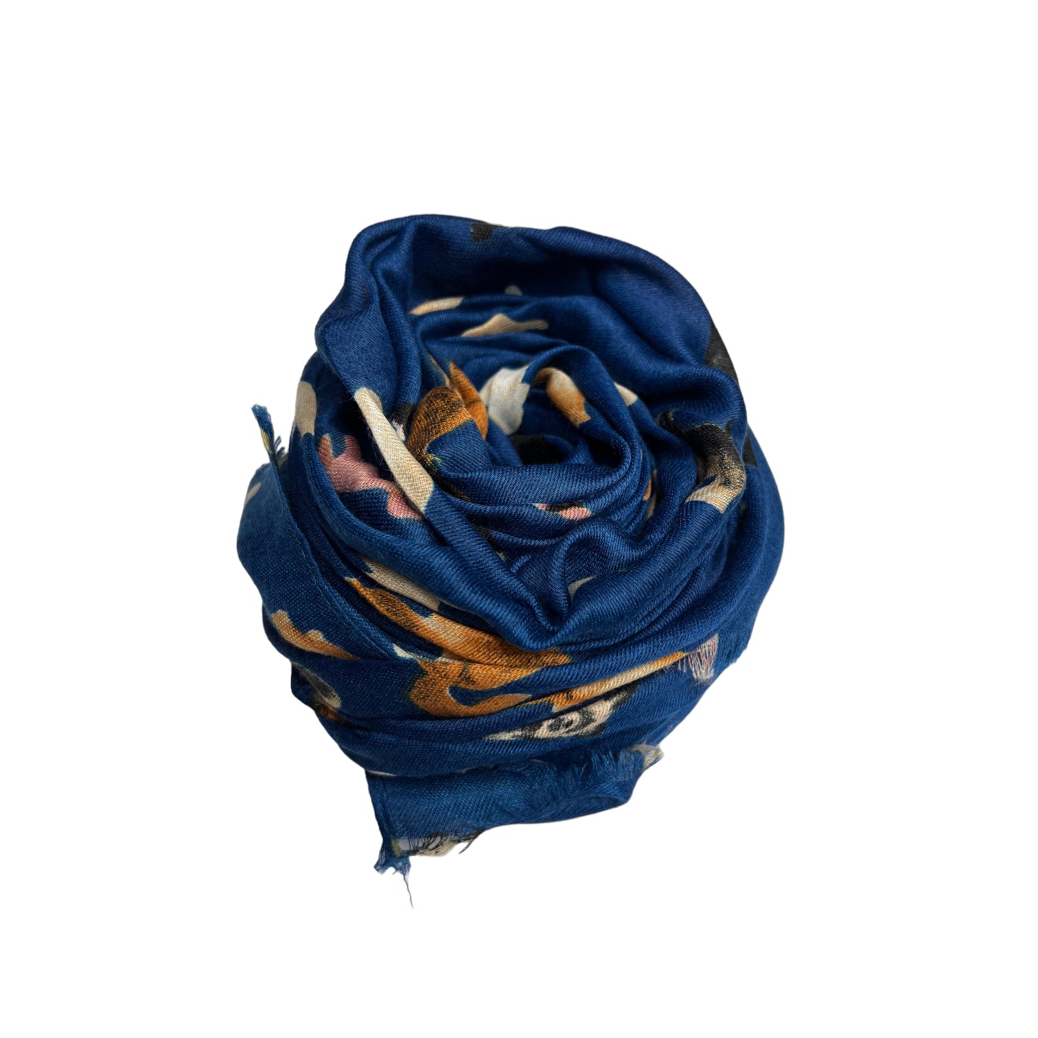 This Dog Print Scarf in Navy is the perfect way to show off your pup loving style. Crafted from soft and lightweight fabric, this scarf features a stylish dog print that will add a playful touch to any outfit. It's the perfect accessory for any dog lover!