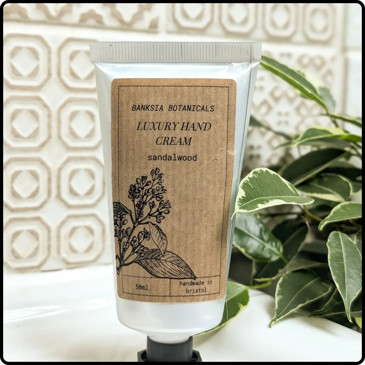 Oil Olive Enriched Sandalwood Hand Cream-BB34