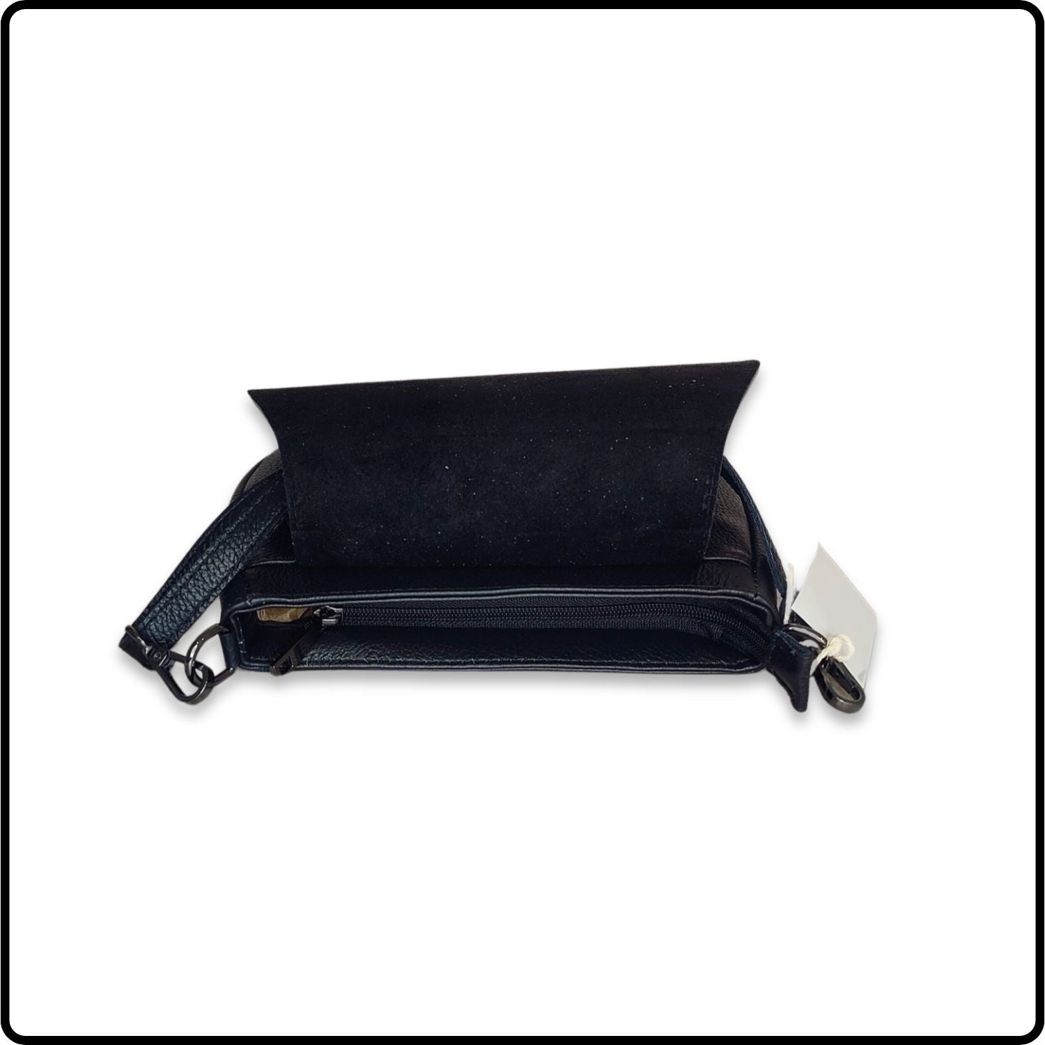 Soft Leather Shoulder Bag - PS249-BLACK