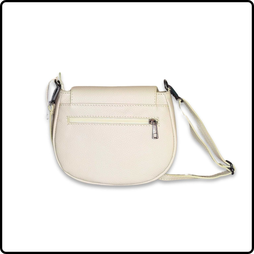 Soft Leather Shoulder Bag - PS249-CREAM