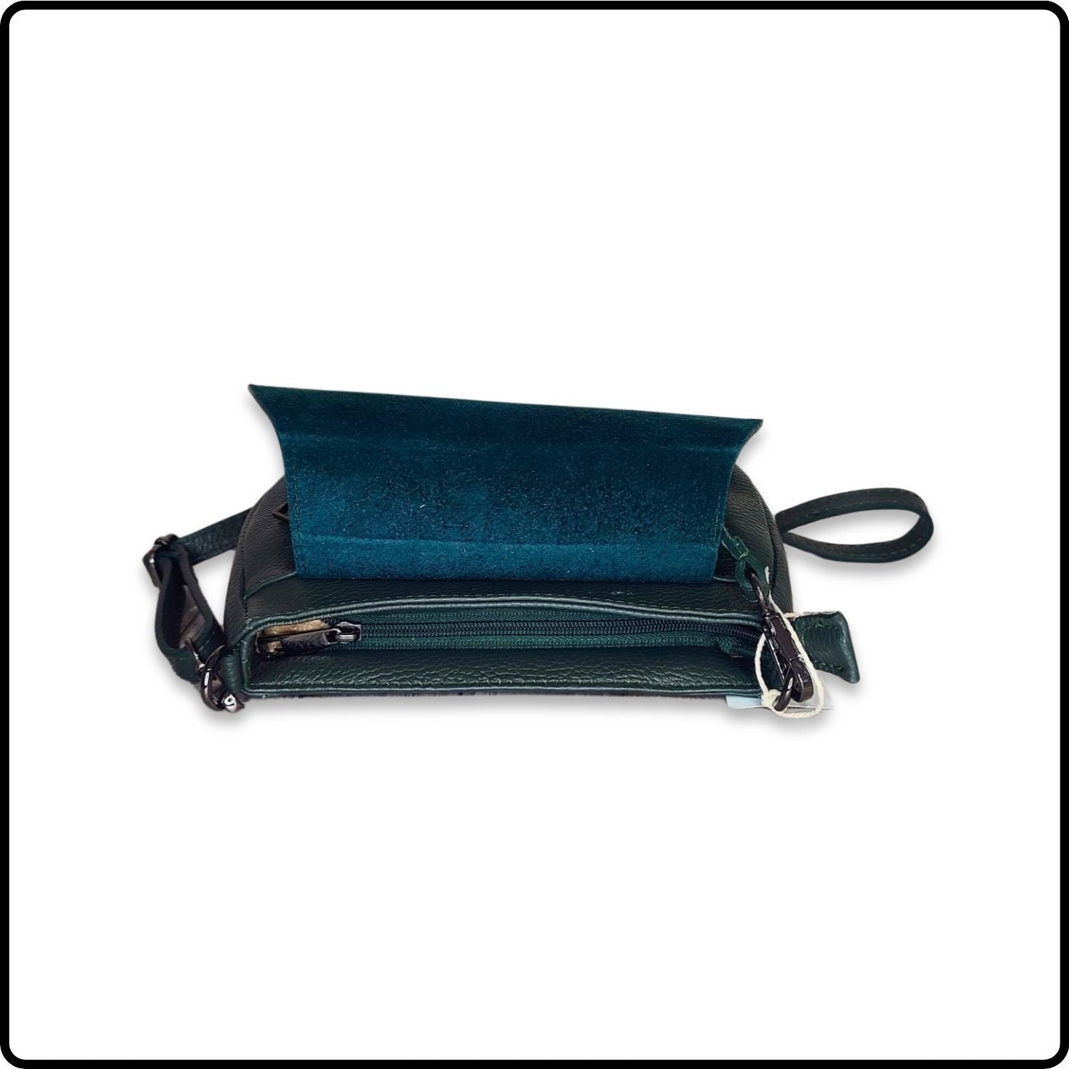 Soft Leather Shoulder Bag - PS249-DARK GREEN