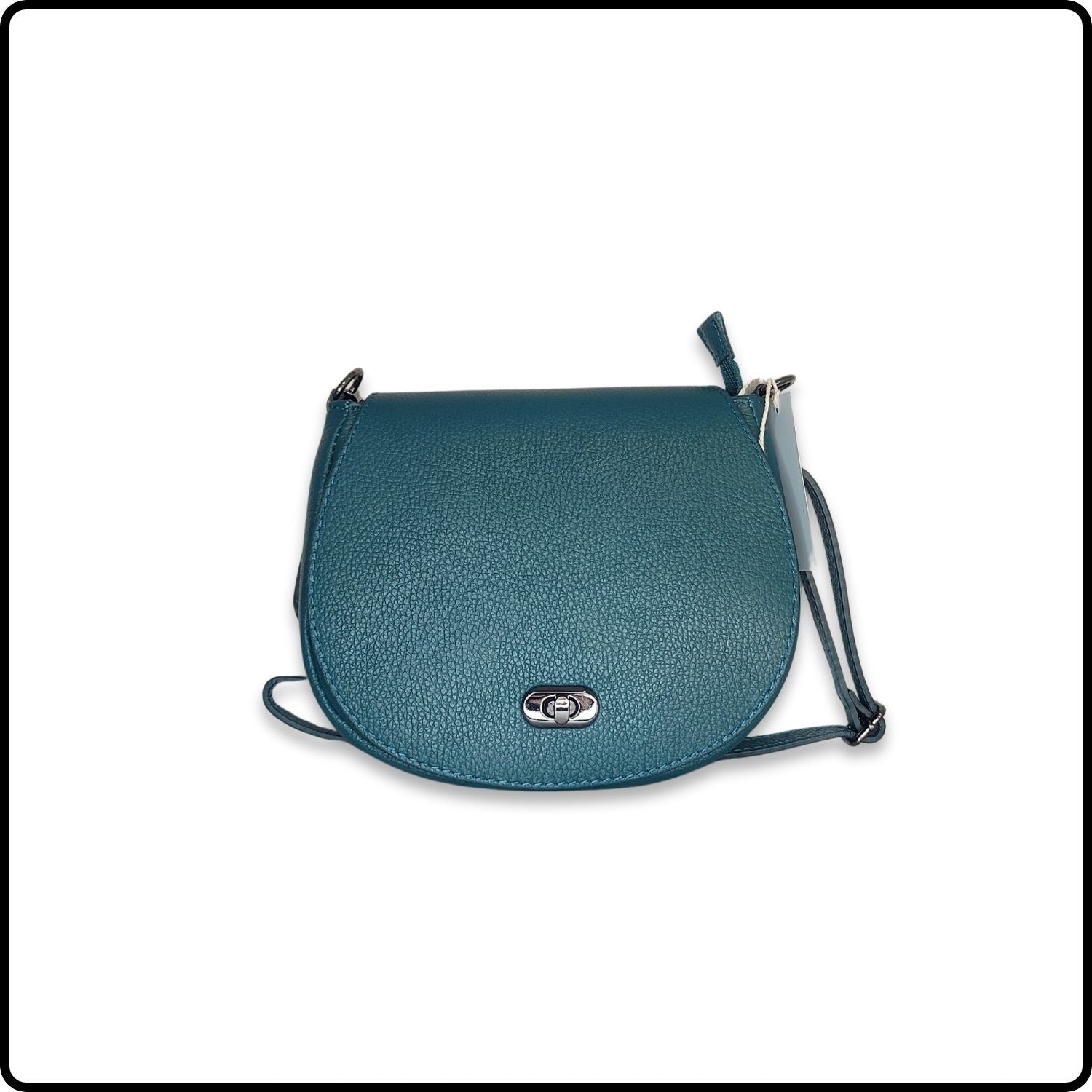 Soft Leather Shoulder Bag - PS249-DARK TEAL