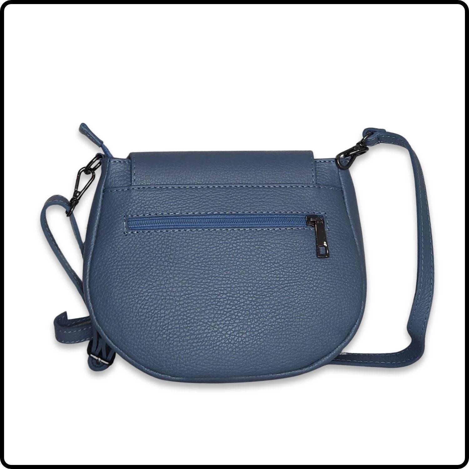 Soft Leather Shoulder Bag - PS249-DENIM BLUE