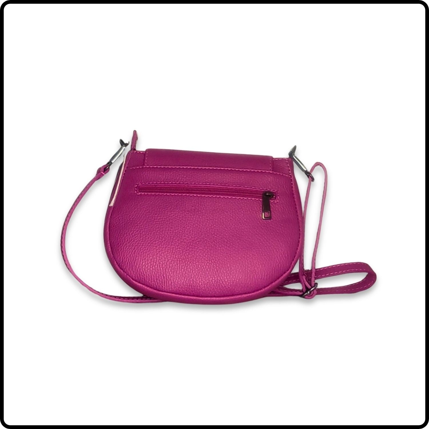 Soft Leather Shoulder Bag - PS249-FUCHSIA