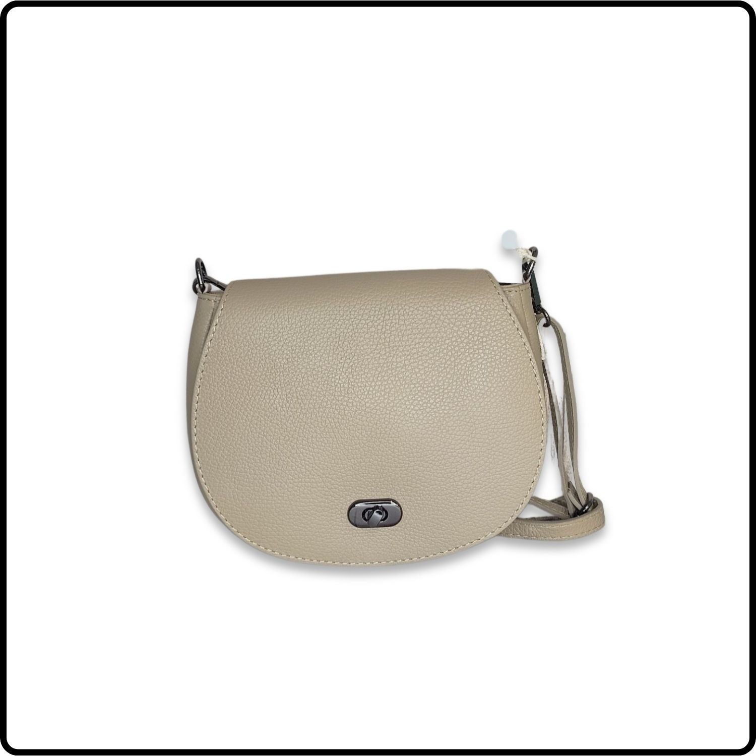 Soft Leather Shoulder Bag - PS249-LIGHT TAUPE