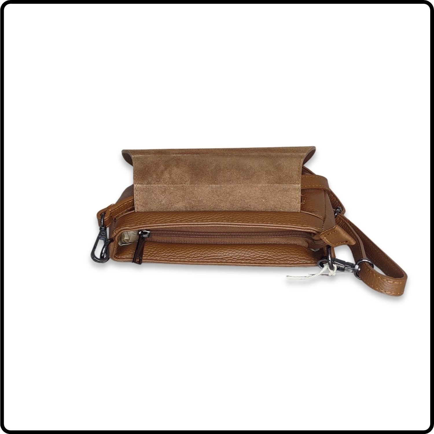 Soft Leather Shoulder Bag - PS249-TAN