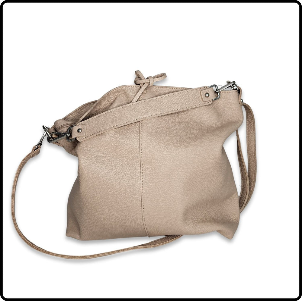 Soft Leather Shoulder Bag/Handbag - PL575-SMOKE ROSE