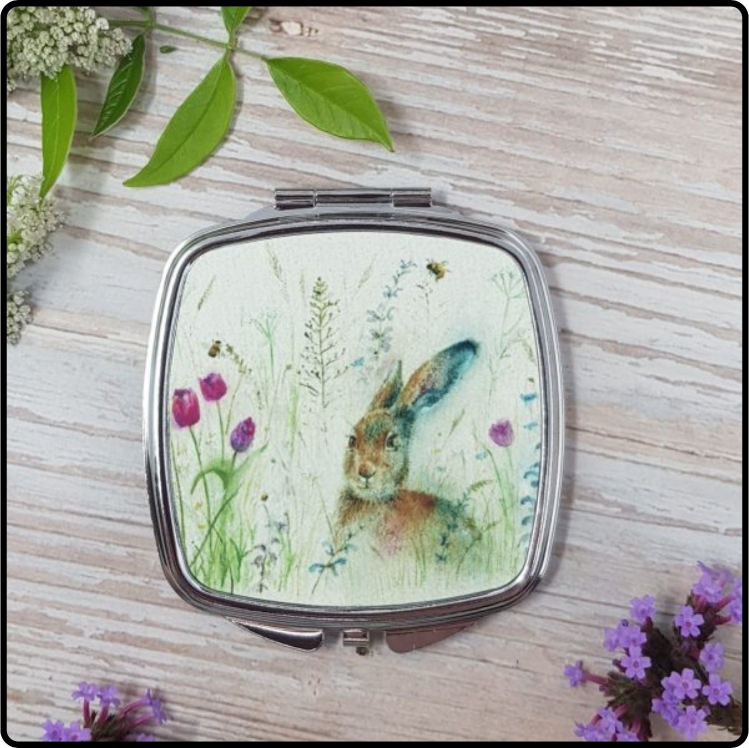 Spring Is Hare Compact Mirror-GC70