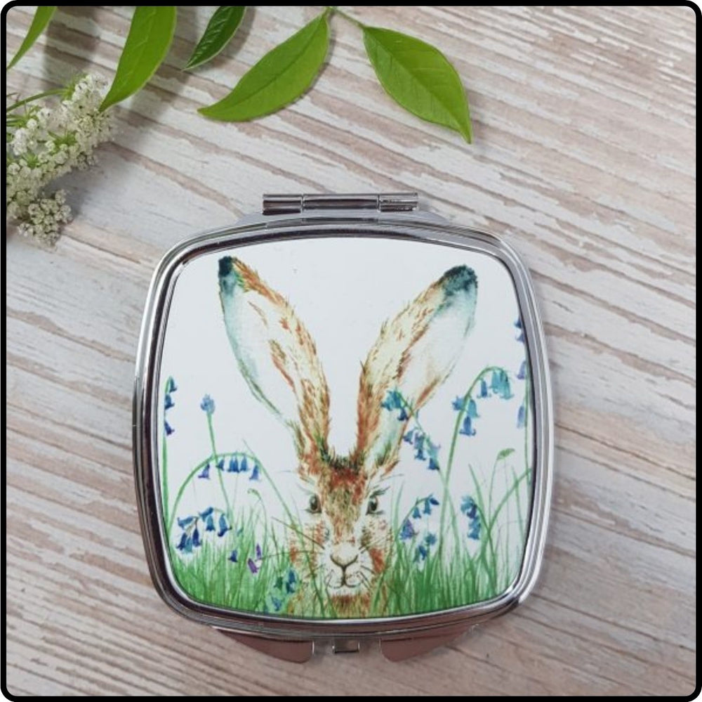 Curious Hare Compact Mirror-GC18