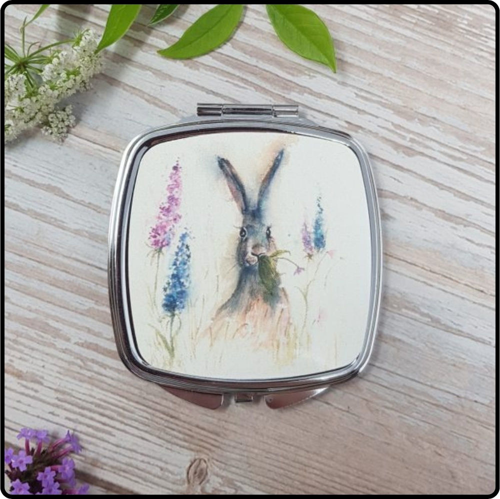 Munching In The Flower Garden Compact Mirror-GC49