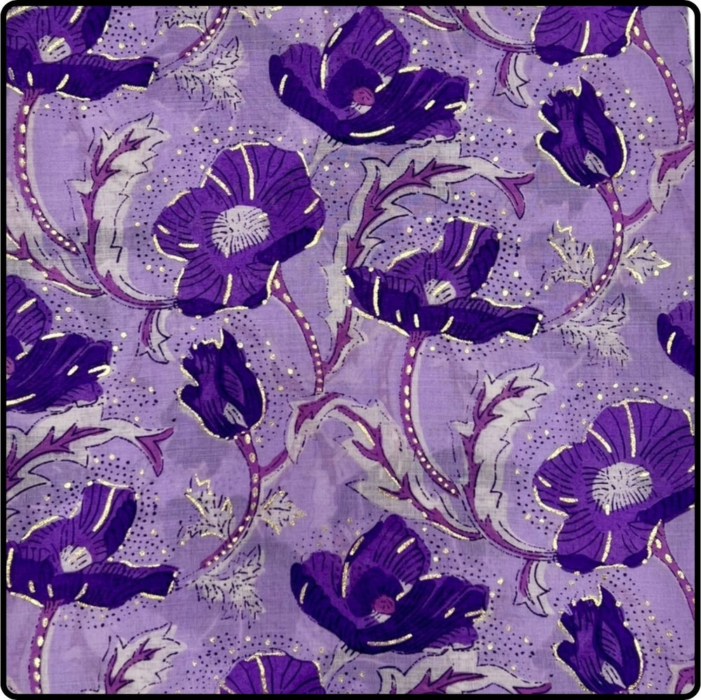 Summer poppy flowers in purple-SSPU