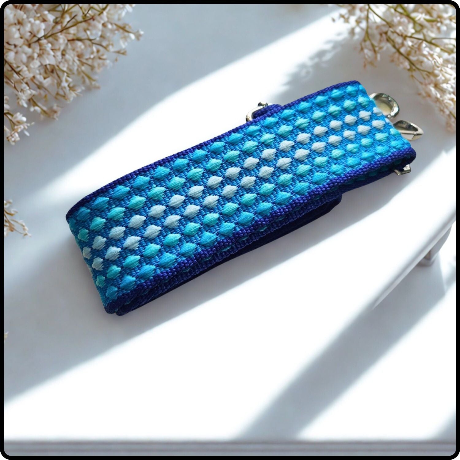 Canvas Bag Strap 5cm - CBST-BLUE DOTS
