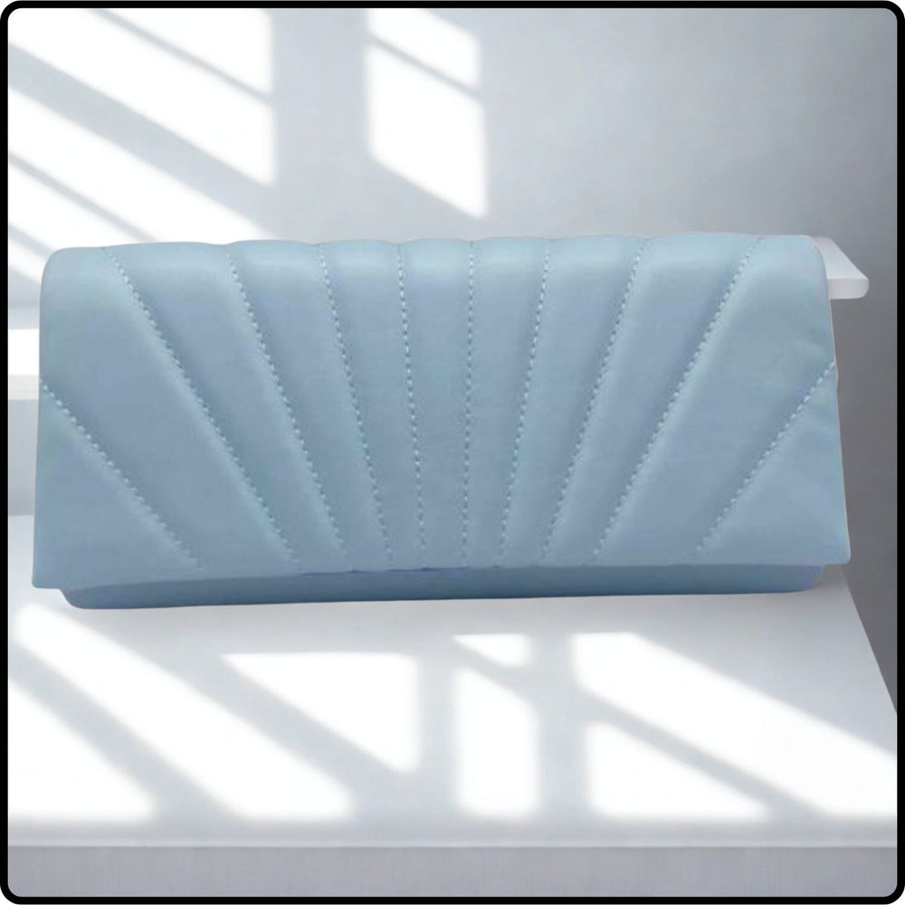 Emma Quilted Clutch/Evening Bag/Blue-Emma-Blue