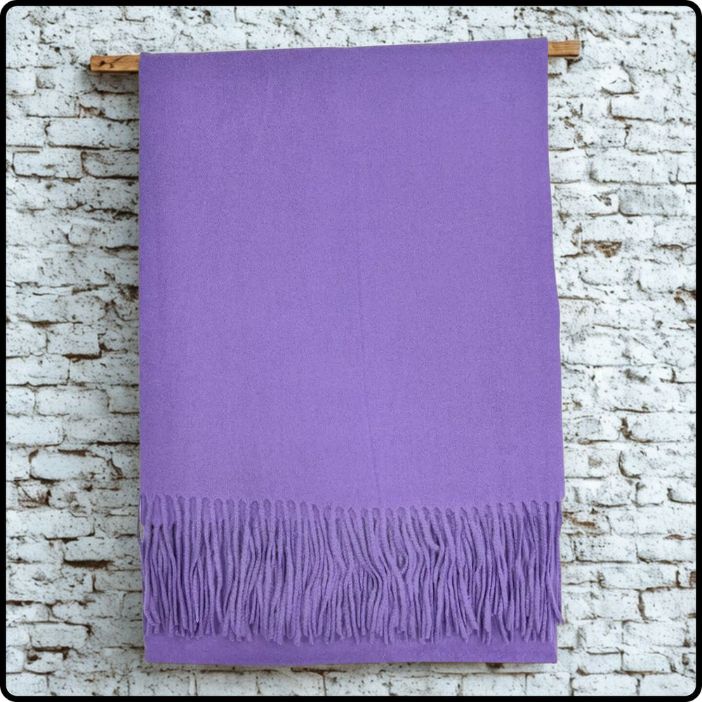 Cashmere Blend Scarf in Lilac-CB/Lilac