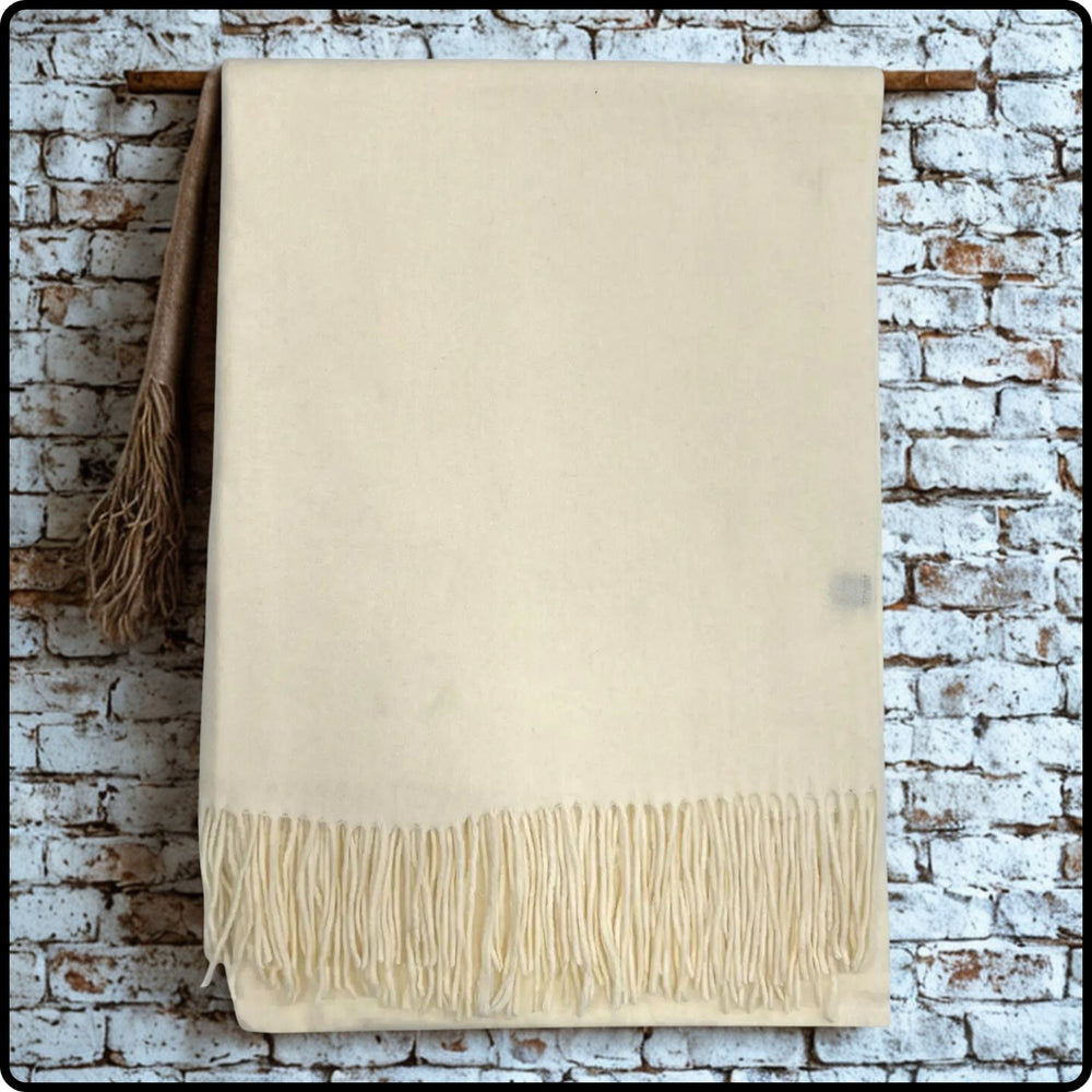 Cashmere Blend Scarf in Oatmeal-CB/Oatmeal