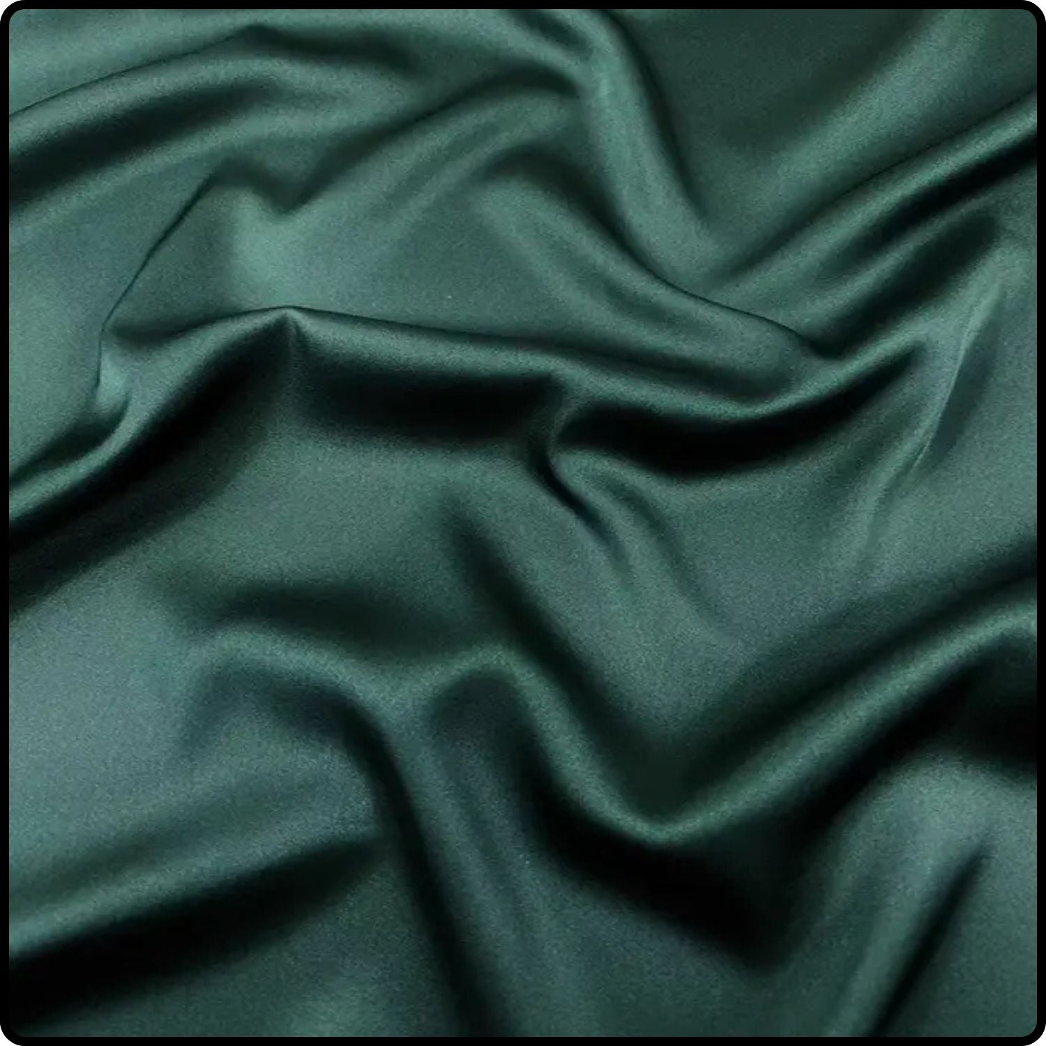 Satin Silky Scarf in Dark Green-SA/Dark Green
