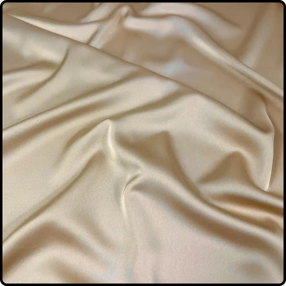 Satin Silky Scarf in Light Gold-SA/Light Gold