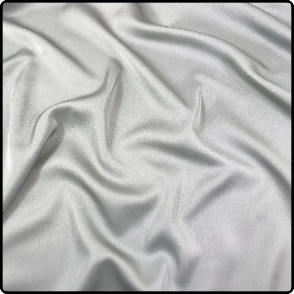 Satin Silky Scarf in Silver-SA/Silver