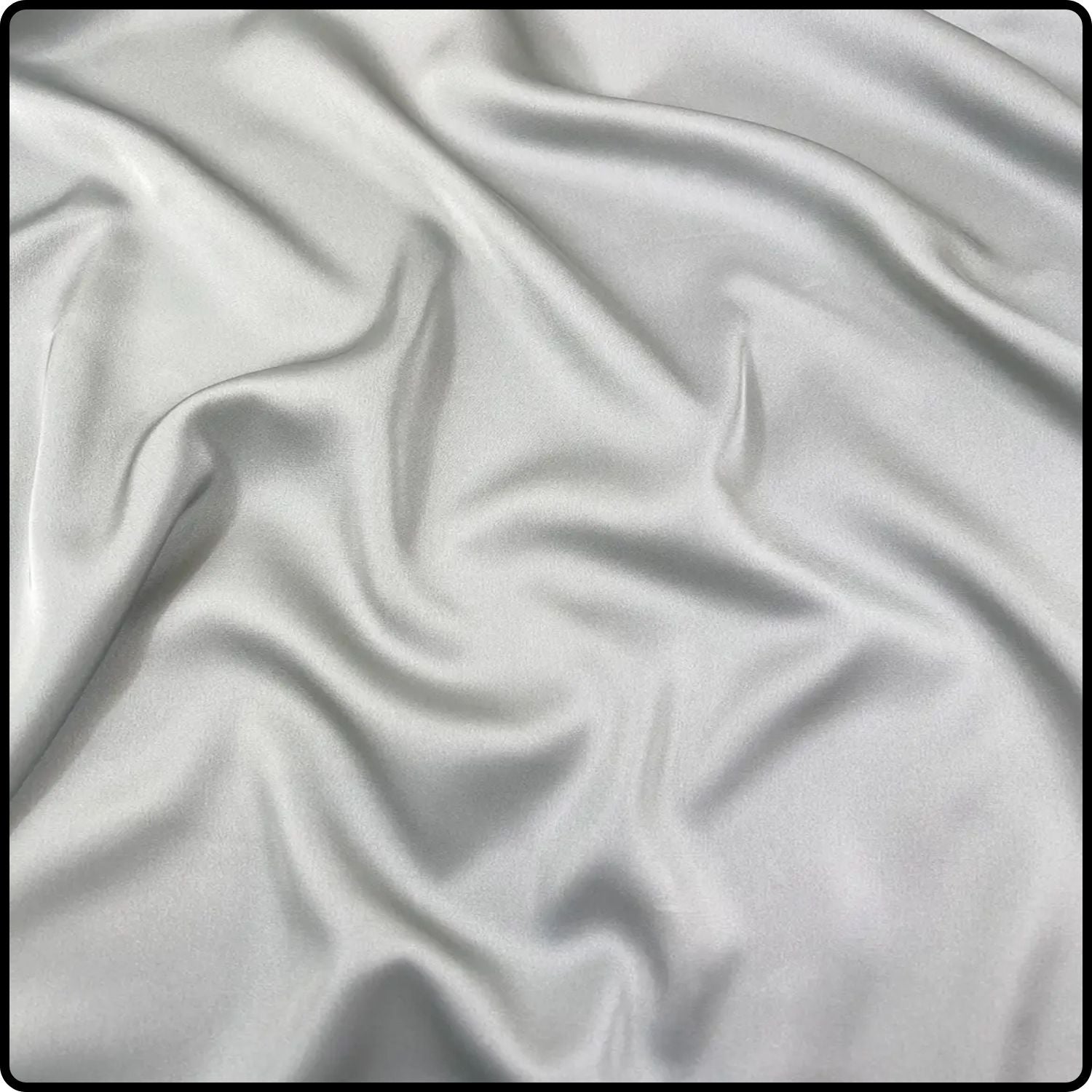 Satin Silky Scarf in Silver-SA/Silver