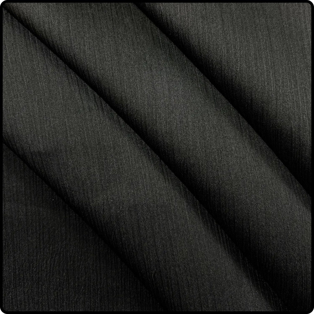 Ribbed Satin Scarf in Black-RS/Black