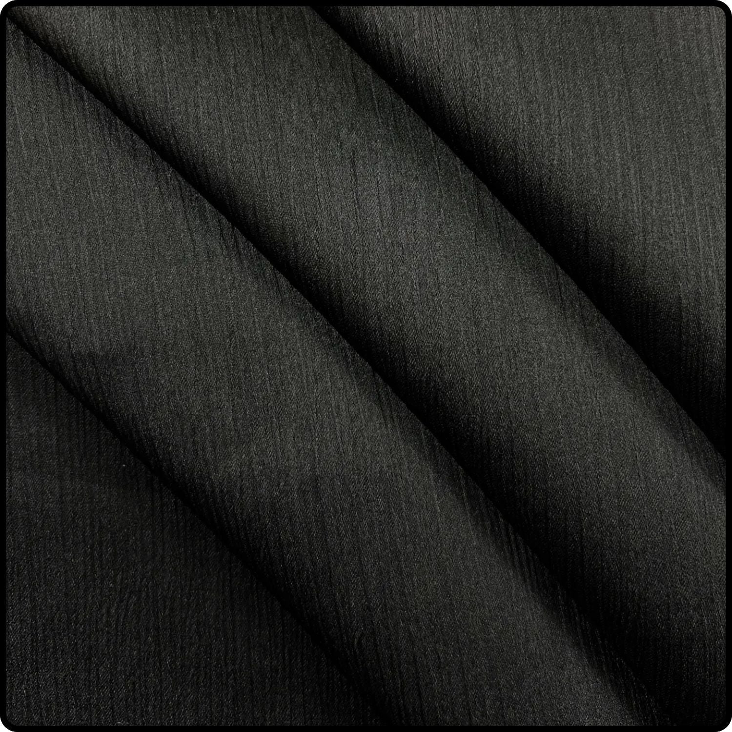 Ribbed Satin Scarf in Black-RS/Black
