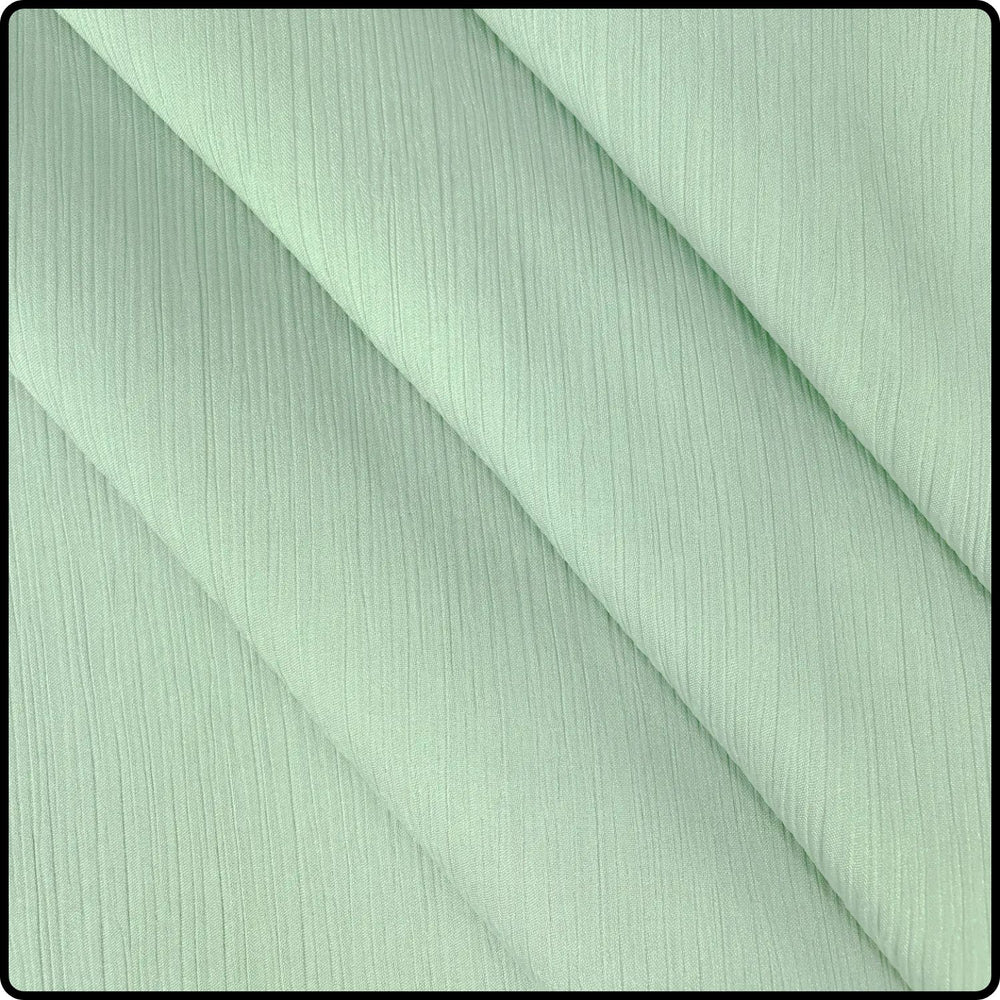 Ribbed Satin Scarf in Mint-RS/Mint