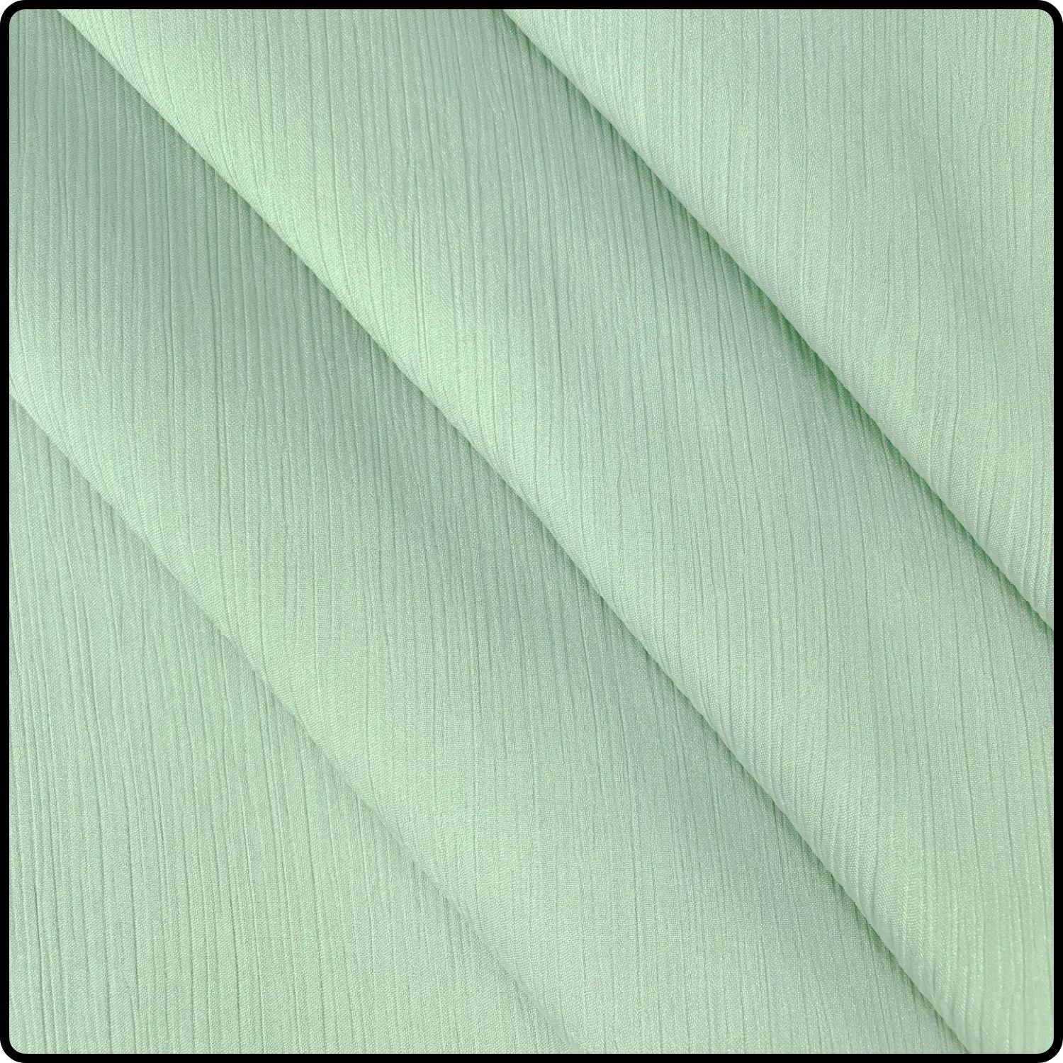 Ribbed Satin Scarf in Mint-RS/Mint