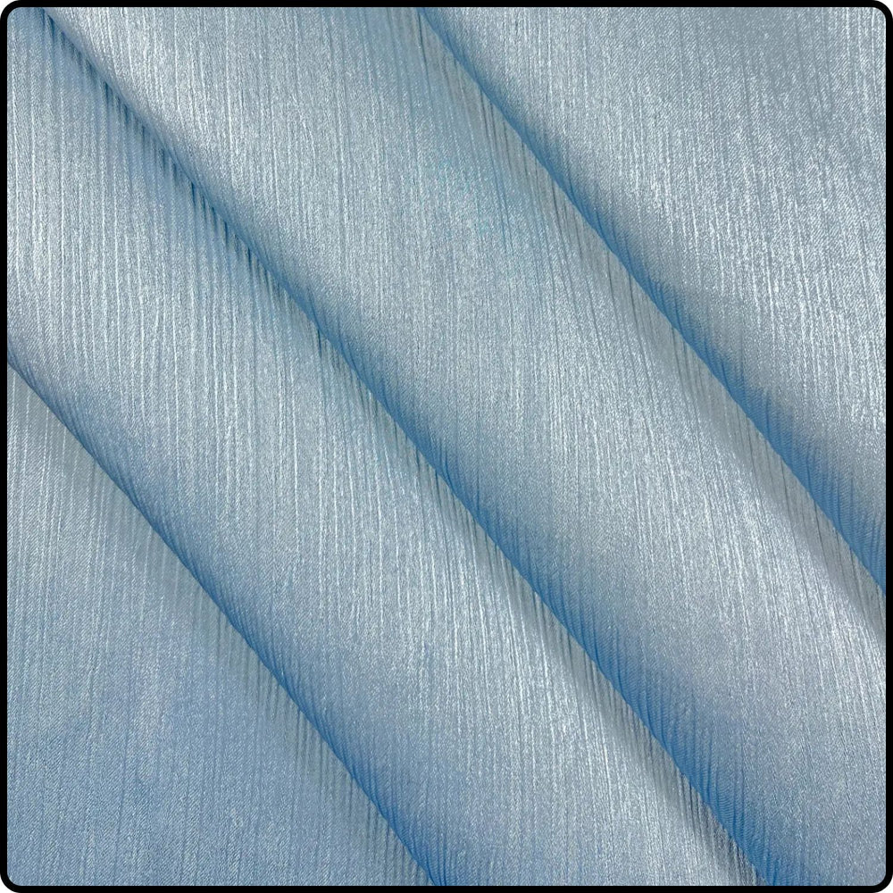 Ribbed Satin Scarf in Steel-RS/Steel