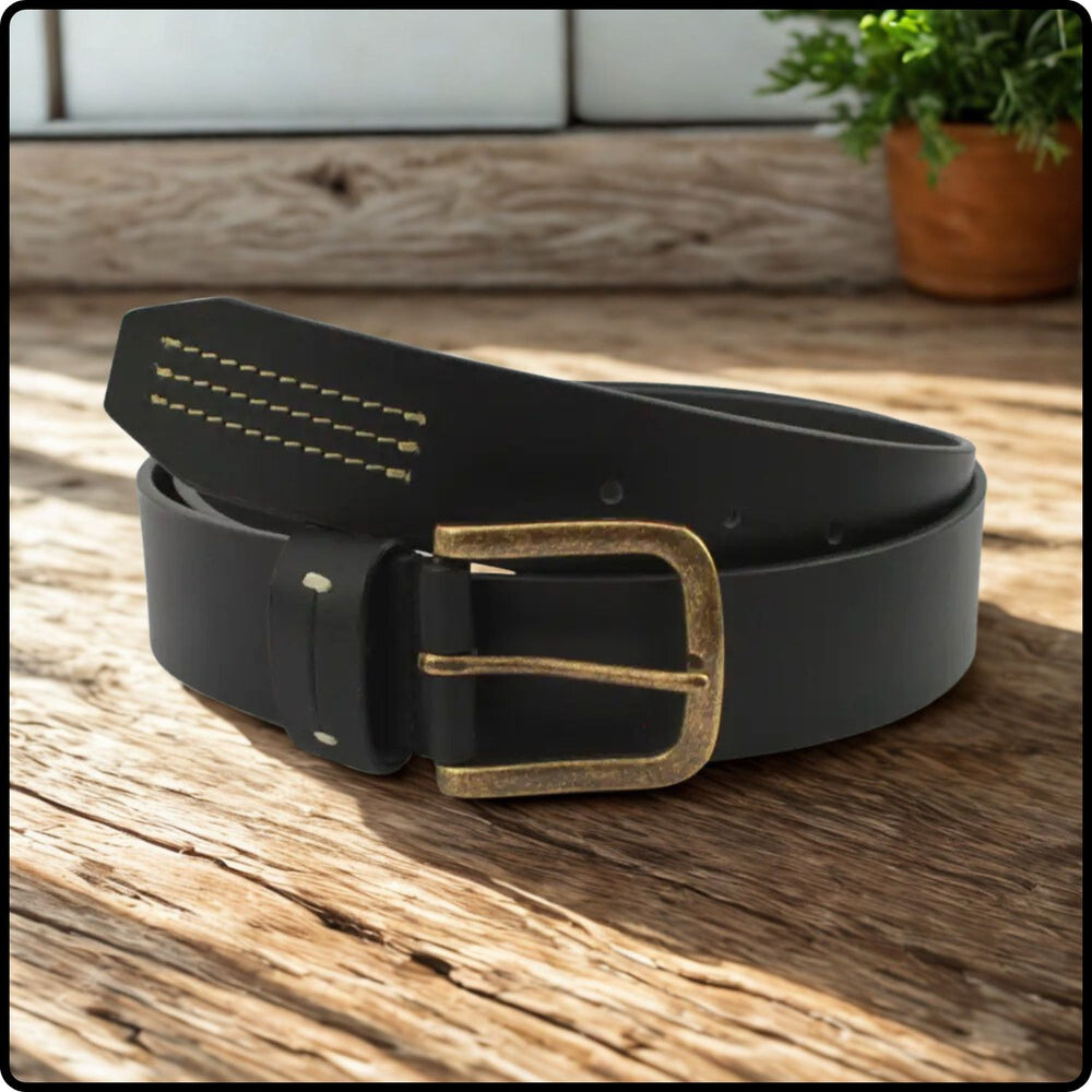 Cole Leather Belt - Cole-BlackL