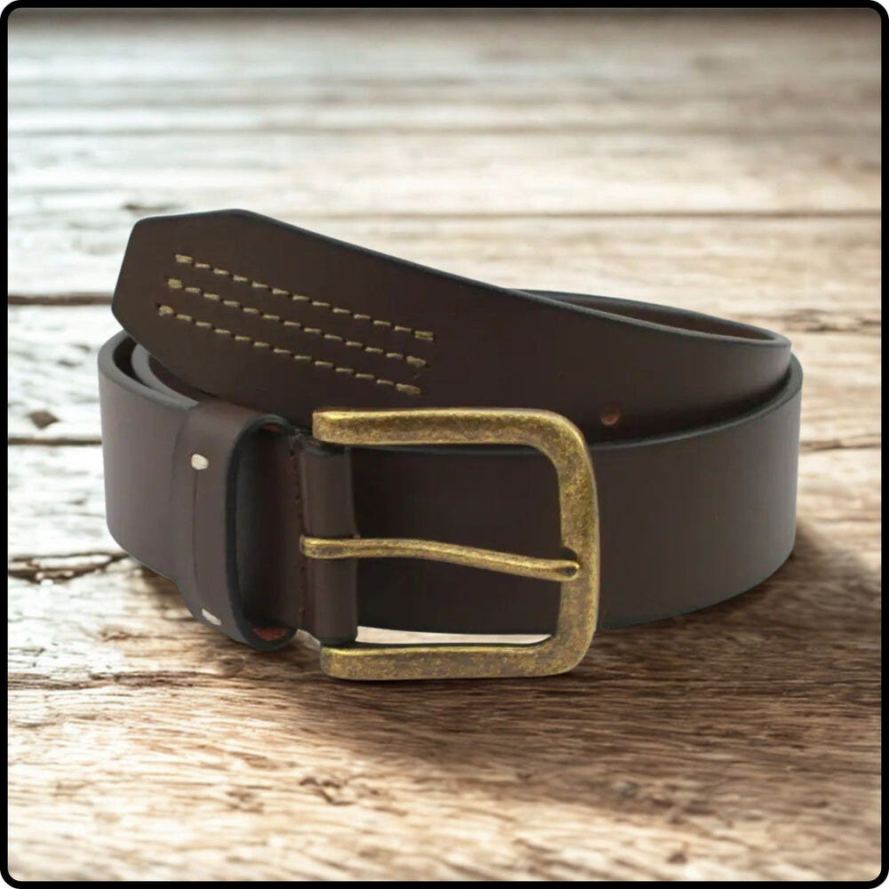 Cole Leather Belt - Cole-BrownL