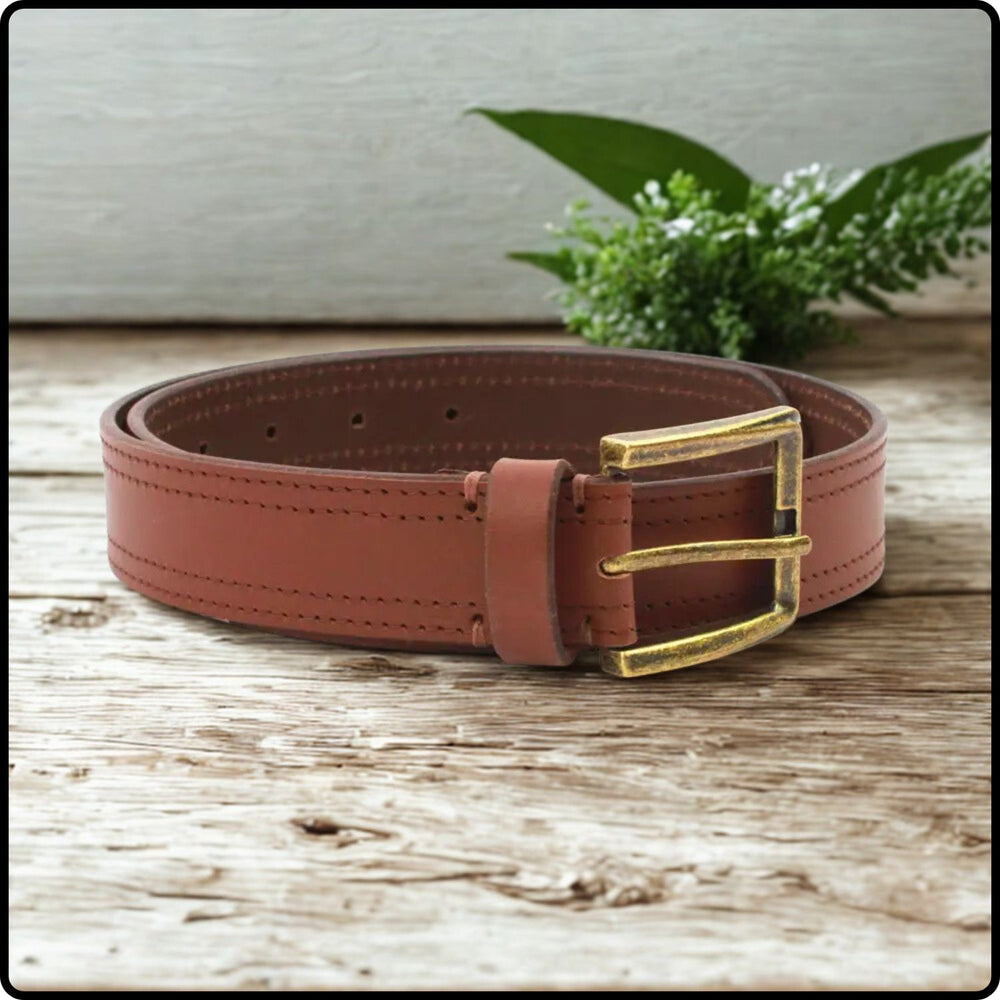 Connor Tan Leather Belt - Con-TanS