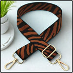 Canvas Bag Strap ZEBRA 3.8CM - GBS-BROWN