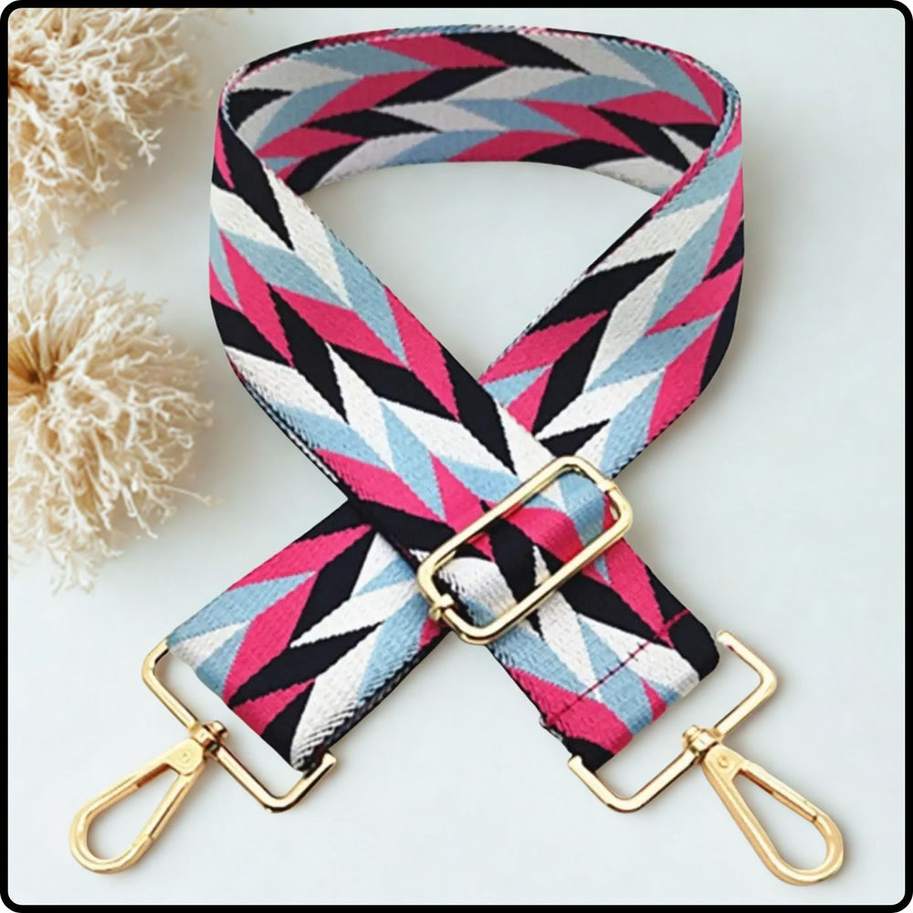 Canvas Bag Strap Diamond 5CM - GBS-HOT PINK