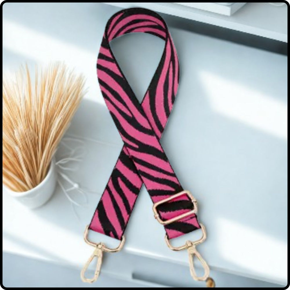 Canvas Bag Strap ZEBRA 3.8CM - GBS-ZEPINK
