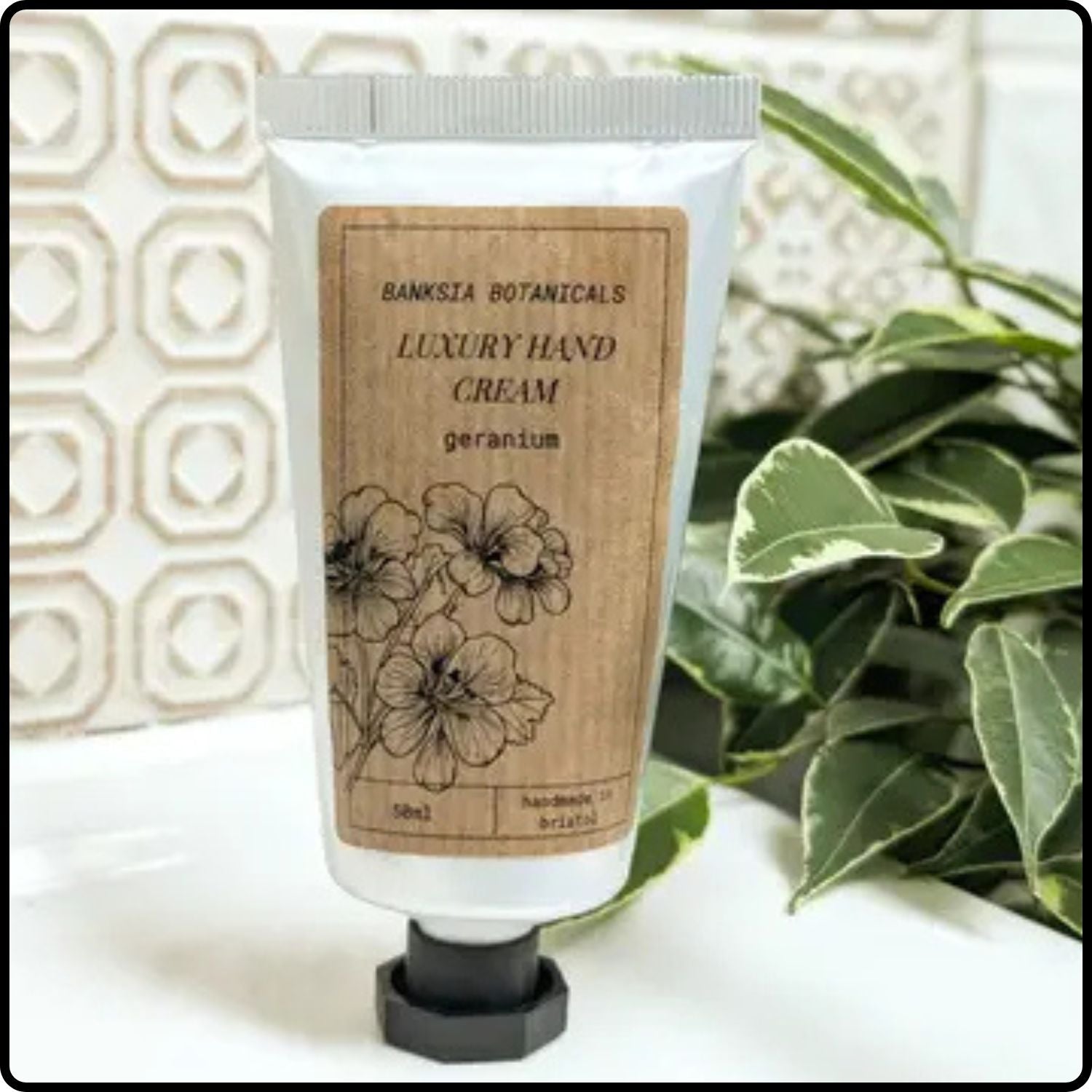Oil Olive Enriched Geranium Hand Cream-BB35