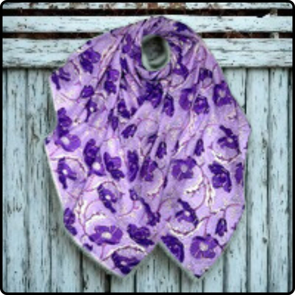 Summer poppy flowers in purple-SSPU