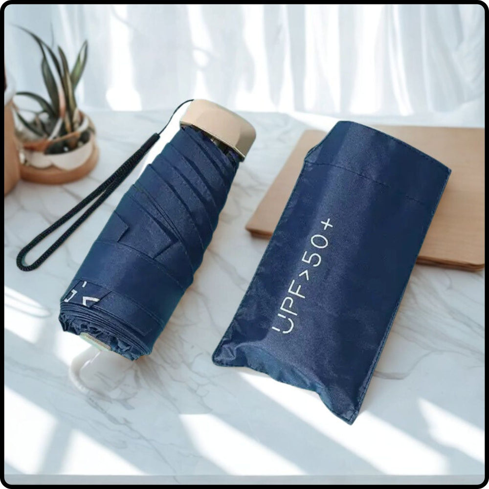 Mini UV Protected Pocket Size Umbrella/Emergency Umbrella-UVU-NAVY