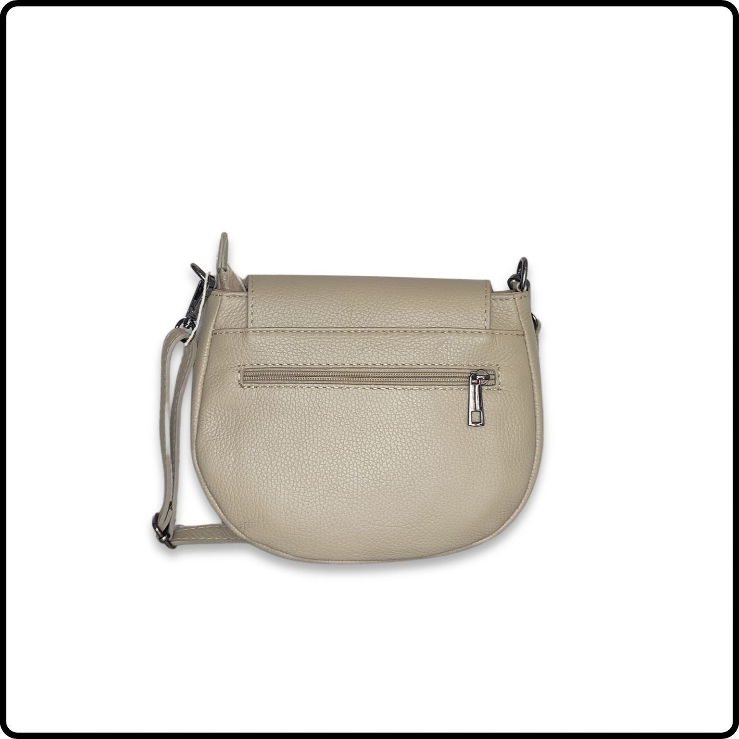 Soft Leather Shoulder Bag - PS249-LIGHT TAUPE