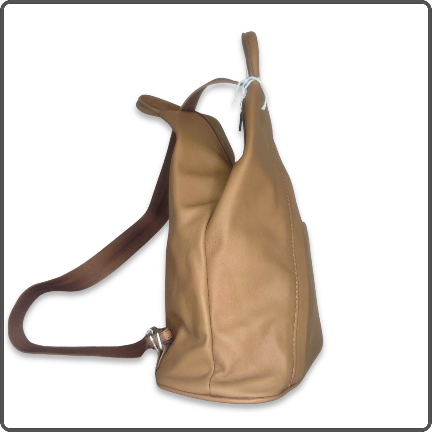 Large Soft Leather Backpack - VPR244-TAUPE