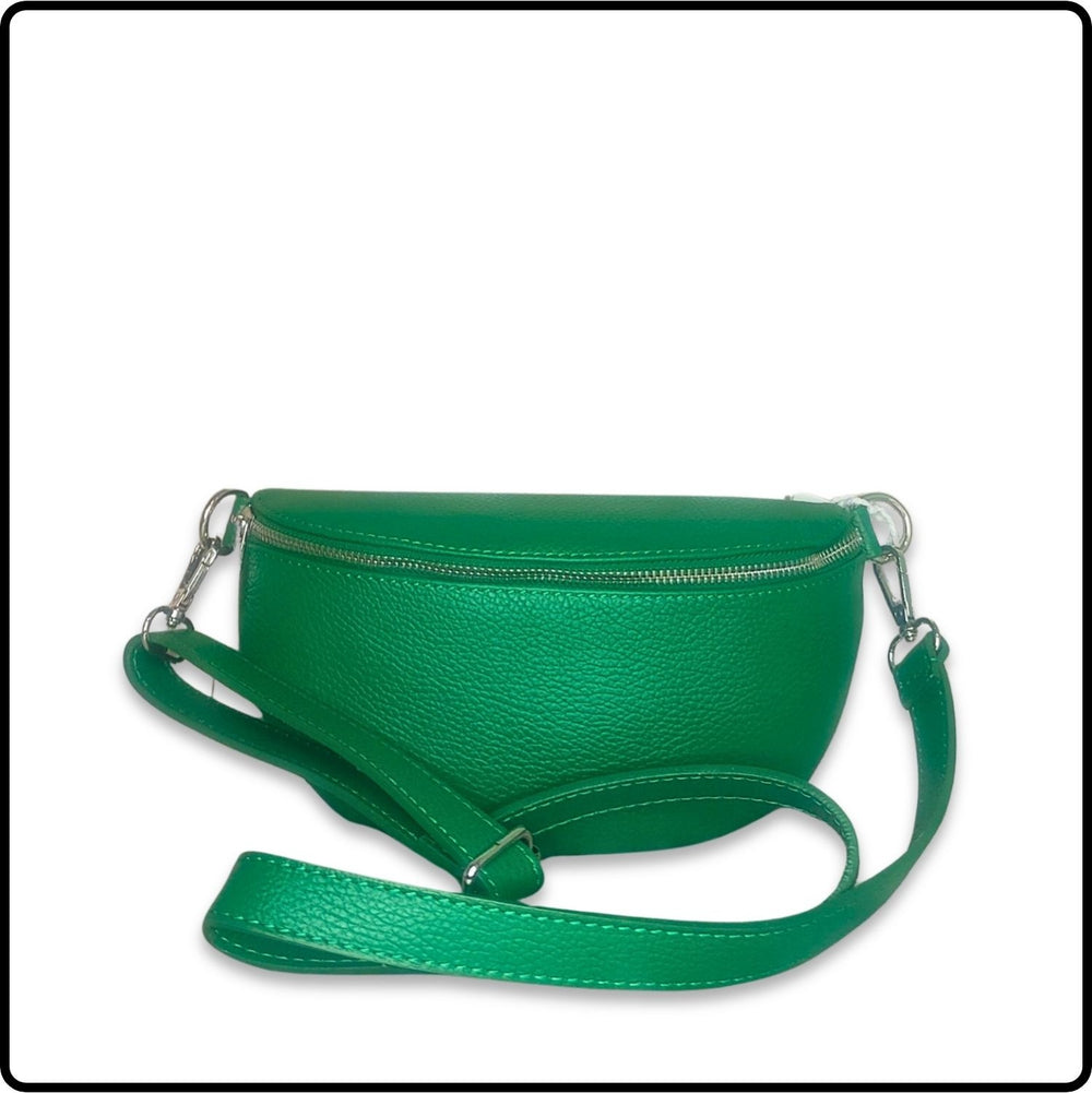 Leather Sling Bag/Bum Bag - VP105-GREEN