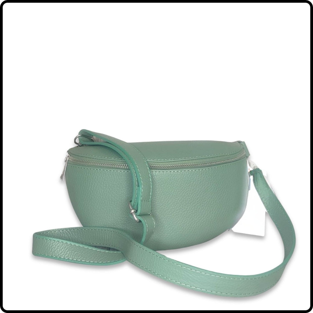 Leather Sling Bag/Bum Bag - VP105-MINT