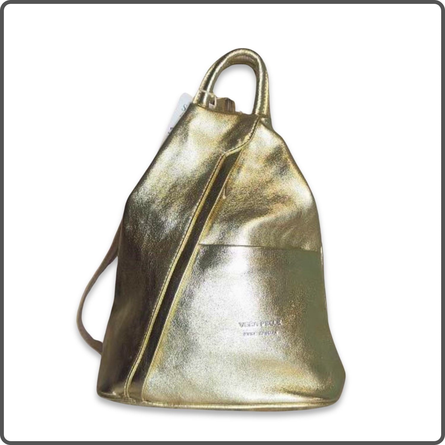 Large Soft Leather Backpack - VPR244-GOLD