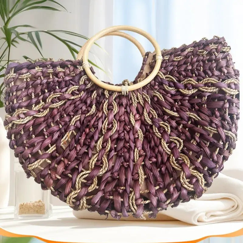 Vibrant Ombre Summer Bag-SO-MAUVE